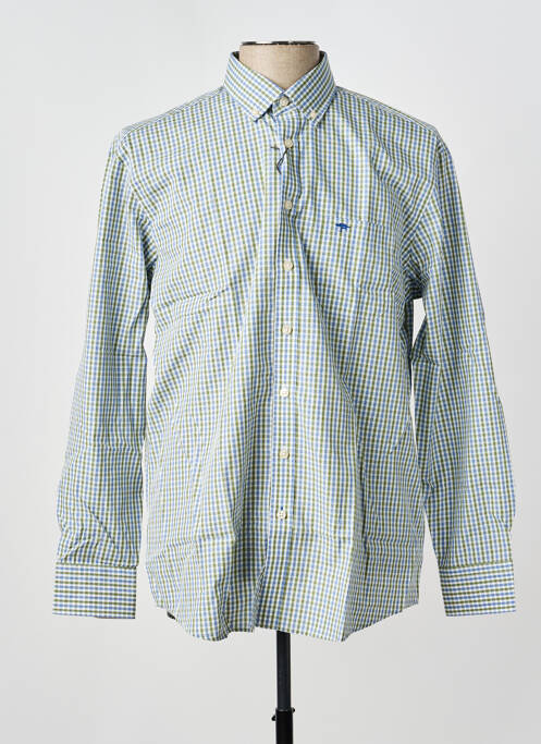 Chemise manches longues imprimé carreaux vert FYNCH-HATTON homme