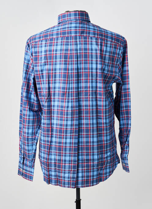 Chemise manches longues imprimé écossais bleu FYNCH-HATTON homme