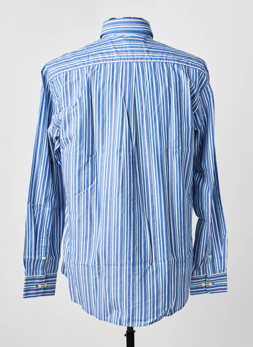 Chemise manches longues imprimé rayures bleu FYNCH-HATTON homme