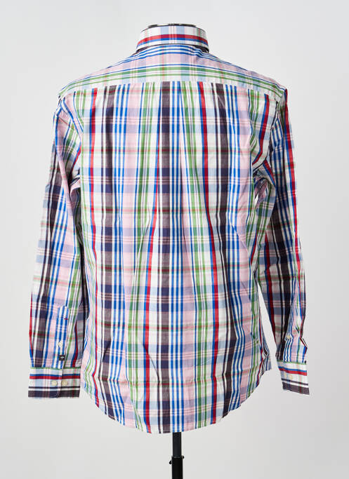 Chemise manches longues imprimé écossais bleu FYNCH-HATTON homme