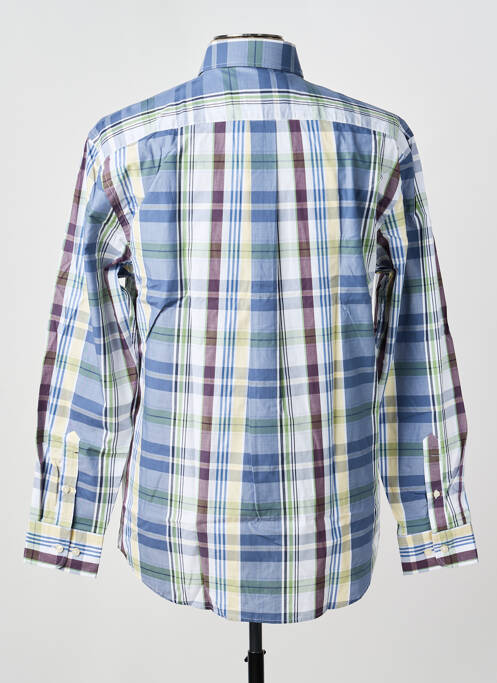 Chemise manches longues imprimé écossais bleu FYNCH-HATTON homme