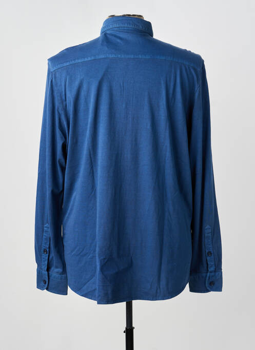 Chemise manches longues bleu MONTE CARLO homme