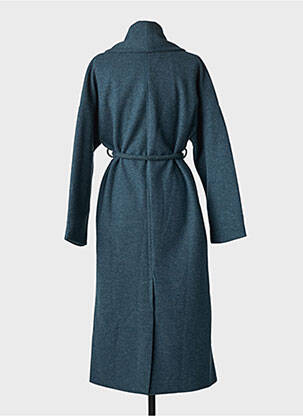 Manteau long coupe cintrée sans capuche vert COMPAÑIA FANTASTICA femme