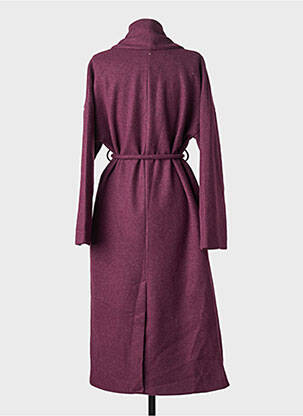 Manteau long coupe cintrée sans capuche violet COMPAÑIA FANTASTICA femme