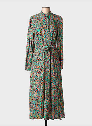 Robe longue manches longues manches longues noir C'EST BEAU LA VIE femme