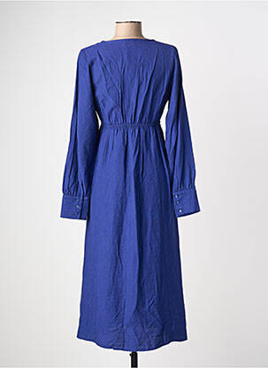 Robe courte manches longues manches longues bleu AN' GE femme