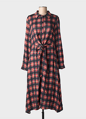 Robe mi-longue manches longues manches longues orange LA FIANCÉE femme