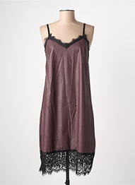 Robe mi-longue col v fines bretelles rouge LE COMPTOIR DES QUARTIERS femme