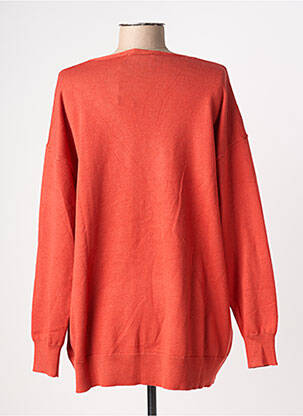 Pull col v manches longues orange COMPAÑIA FANTASTICA femme