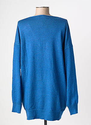 Pull col v manches longues bleu COMPAÑIA FANTASTICA femme
