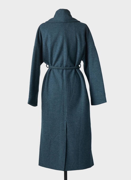 Manteau long coupe cintrée sans capuche vert COMPAÑIA FANTASTICA femme