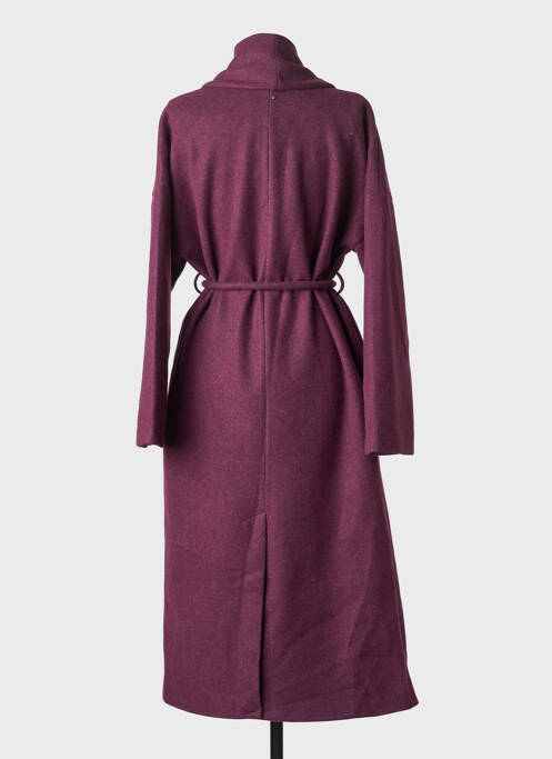Manteau long coupe cintrée sans capuche violet COMPAÑIA FANTASTICA femme