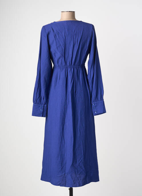 Robe courte manches longues manches longues bleu AN' GE femme