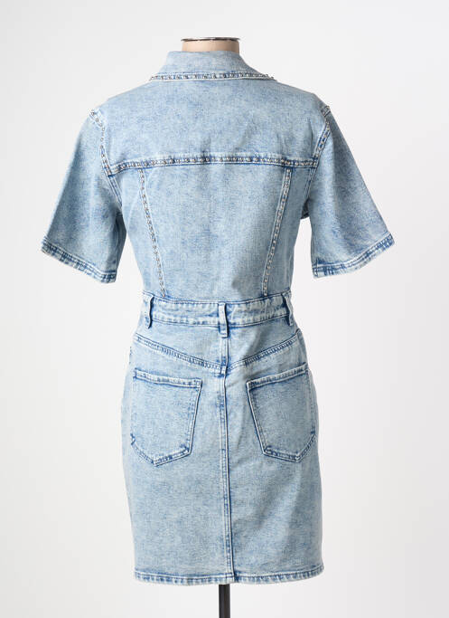 Robe courte manches courtes manches courtes bleu KAFFE femme