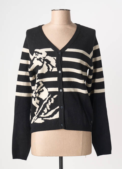 Gilet manches longues stretch noir CREAM femme