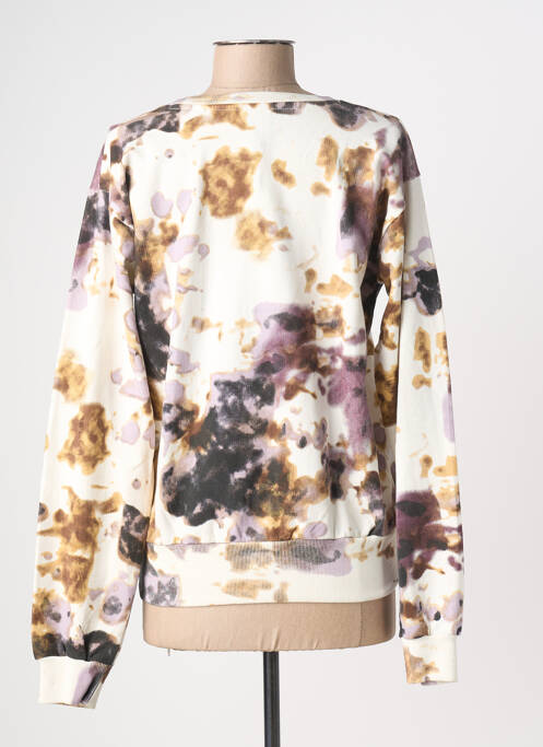 Sweat-shirt stretch manches longues beige NÜ femme