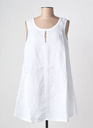 Tunique sans manche tissage crêpe blanc MES SOEURS ET MOI femme