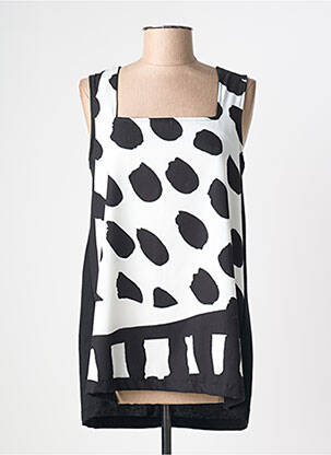 Tunique sans manche coupe asymétrique noir G!OZE femme