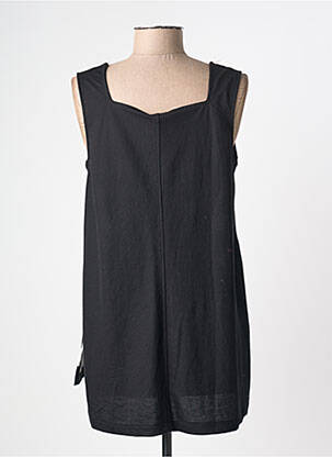 Tunique sans manche coupe asymétrique noir G!OZE femme