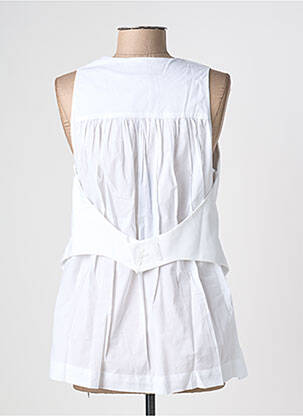 Gilet sans manche fermeture boutonnée sur le devant blanc LOTUS EATERS femme