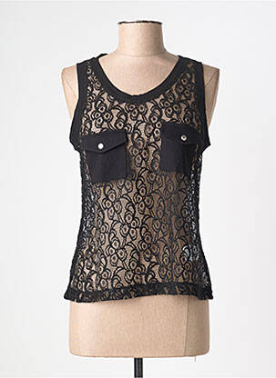 Top stretch sans manche noir EVA KAYAN femme