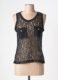 Top stretch sans manche noir EVA KAYAN femme