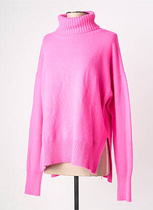 Pull col roulé stretch manches longues rose MPC (MA PETITE CAPSULE) femme