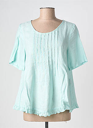 Blouse manches courtes manches courtes vert MES SOEURS ET MOI femme