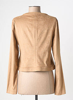 Veste casual col rond beige EVA KAYAN femme
