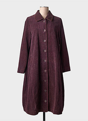 Manteau long poches sans capuche marron MES SOEURS ET MOI femme