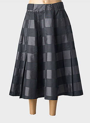 Jupe longue fermeture zippée au dos gris ECHAPPEES BELLES femme