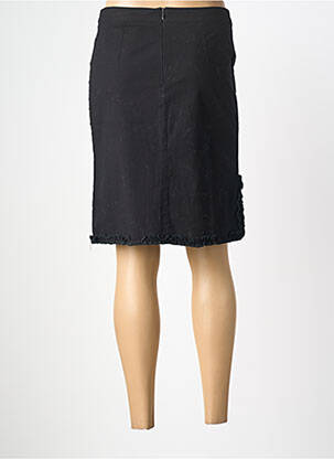 Jupe mi-longue coupe droite noir CASSIOPEE femme