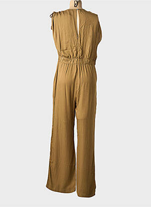 Combi-pantalon fermeture zippée au dos sans manche vert EVA KAYAN femme