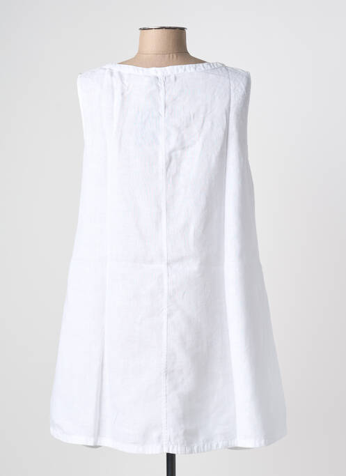 Tunique sans manche tissage crêpe blanc MES SOEURS ET MOI femme