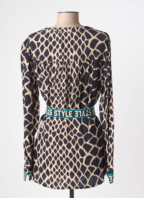 Top coupe cintrée manches longues beige TUZZI femme