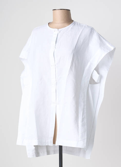 Tunique manches courtes col rond blanc LOTUS EATERS femme