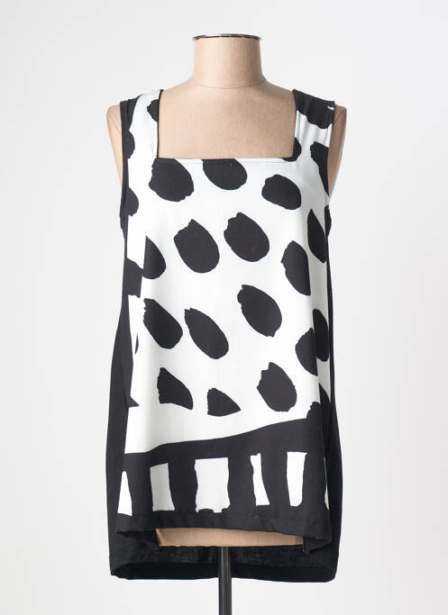Tunique sans manche coupe asymétrique noir G!OZE femme