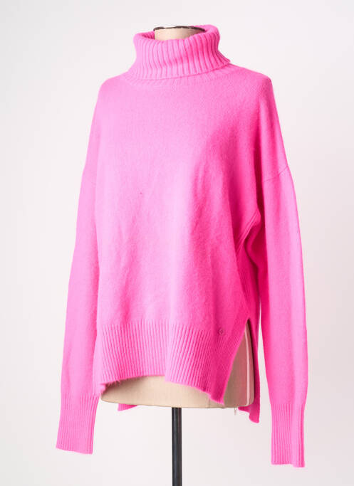 Pull col roulé stretch manches longues rose MPC (MA PETITE CAPSULE) femme