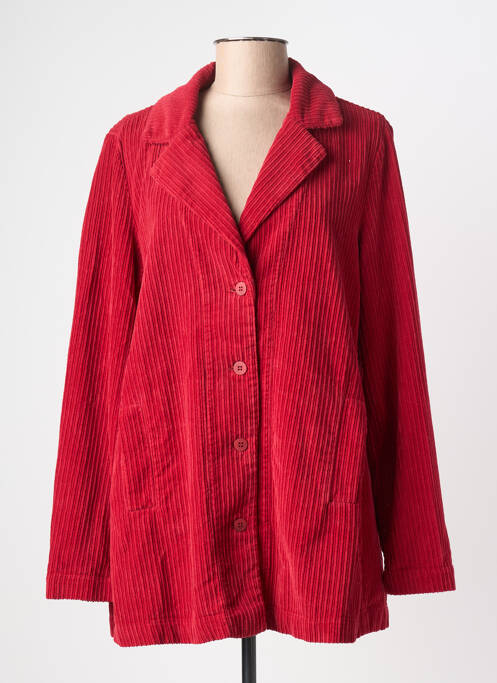 Manteau court coupe droite sans capuche rouge MES SOEURS ET MOI femme