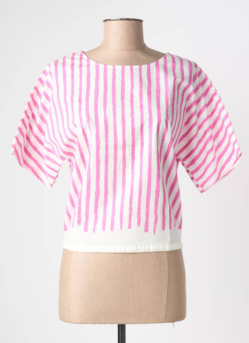 Top manches courtes manches courtes rose ELEMENTE CLEMENTE femme
