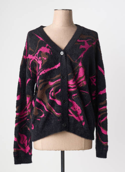 Gilet manches longues resserrée sur le bas noir EVA KAYAN femme