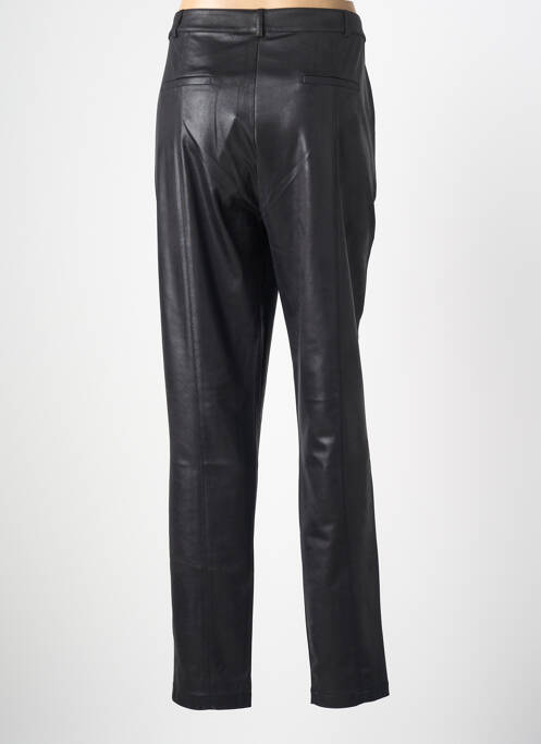 Pantalon chino fermeture zippée sous rabat boutonné taille normale noir EVA KAYAN femme