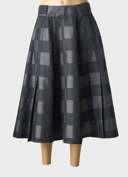 Jupe longue fermeture zippée au dos gris ECHAPPEES BELLES femme