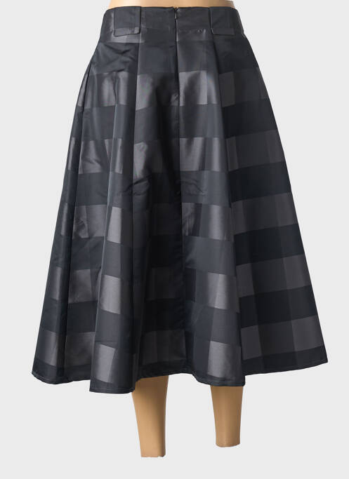 Jupe longue fermeture zippée au dos gris ECHAPPEES BELLES femme