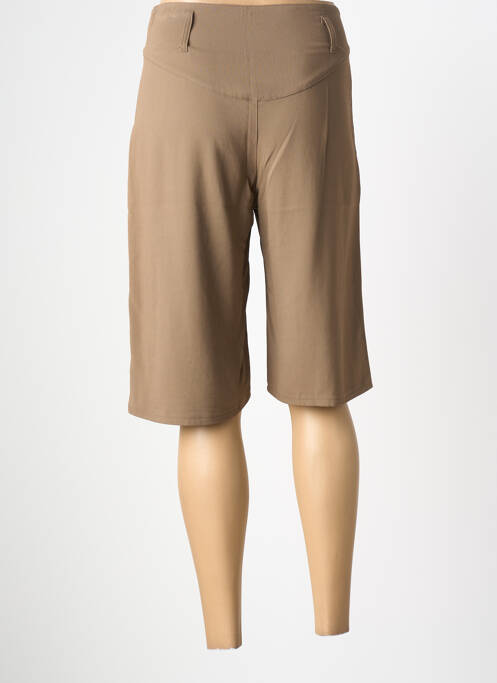 Bermuda coupe droite taille normale marron ECHAPPEES BELLES femme