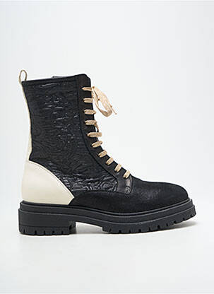 Bottines/boots fermeture zip et lacets talon plat jusqu'à 3cm noir ELISA CAVALETTI femme