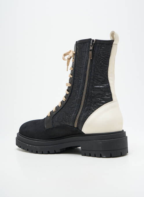 Bottines/boots fermeture zip et lacets talon plat jusqu'à 3cm noir ELISA CAVALETTI femme