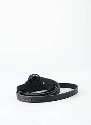 Ceinture effet matière satinée noir ECHAPPEES BELLES femme