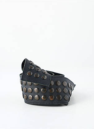 Ceinture effet matière satinée noir AMMA femme