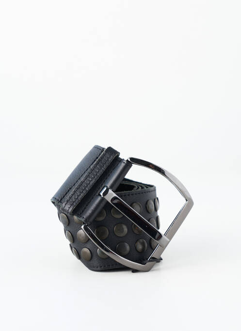 Ceinture effet matière satinée noir AMMA femme